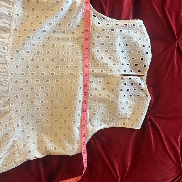 NWT RONEN CHEN ISRAELI DESIGNER WHITE EYELET TIERED DRESS UK SZ 10 = US SZ 6 - Picture 4 of 8